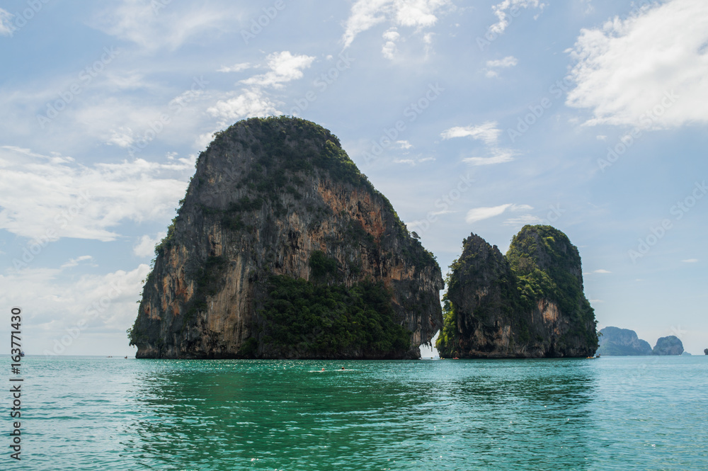 Lime Stone Formations and Islets, Railay Beach, Krabi, Thailand