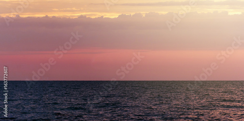 beautiful sea with sunrise light © rarrarorro