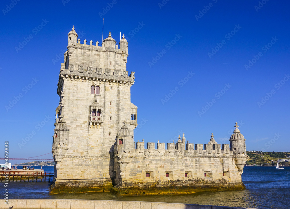 Important tourist attraction in Lisbon - The Tower of Belem