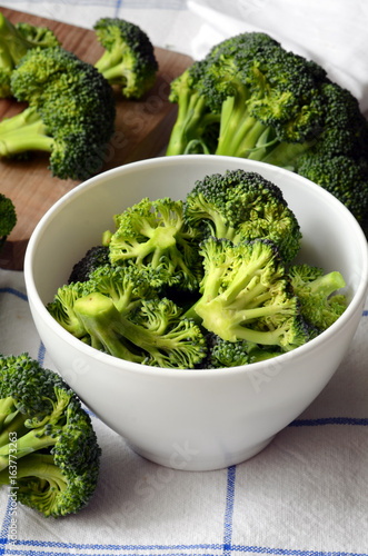 Bunch of fresh green broccoli