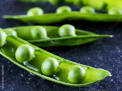 green peas on