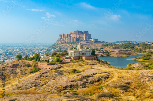 Mehrangarh Fort with Jaswant Thada.
