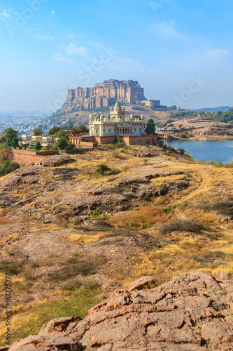 Mehrangarh Fort with Jaswant Thada.