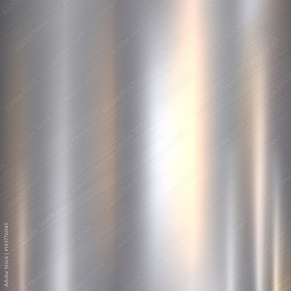 Metal, stainless steel texture background with reflection Stock Vector |  Adobe Stock