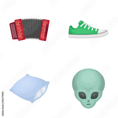 business, concert, trade and other web icon in cartoon style. alien, fantasy, universe icons in set collection.