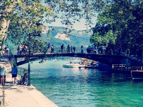 Bridge over a lake