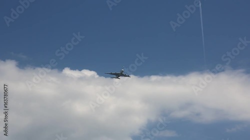 Jet Airliner flying overhead