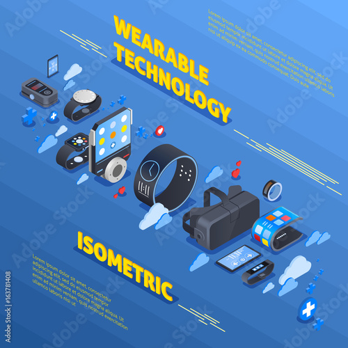 Wearable Technology Isometric Composition