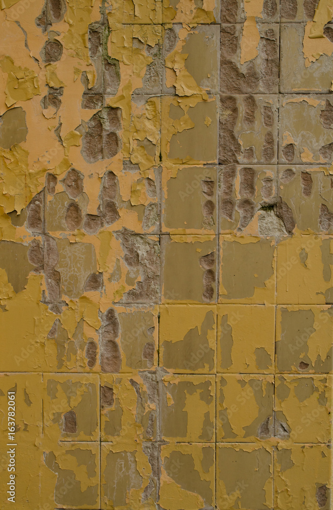 Distressed look of vintage tile