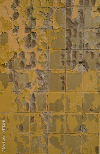 Obraz na płótnie Distressed look of vintage tile w salonie