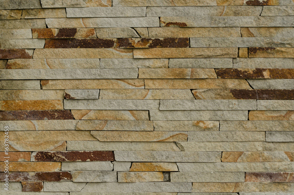 Stone decorated wall
