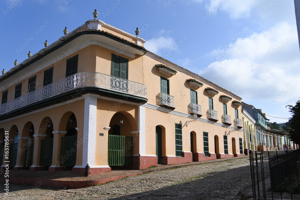Alte Villa an der Plaza Mayor in Trinidad auf Kuba