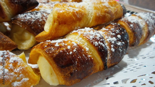 Cornet crème pâtissière