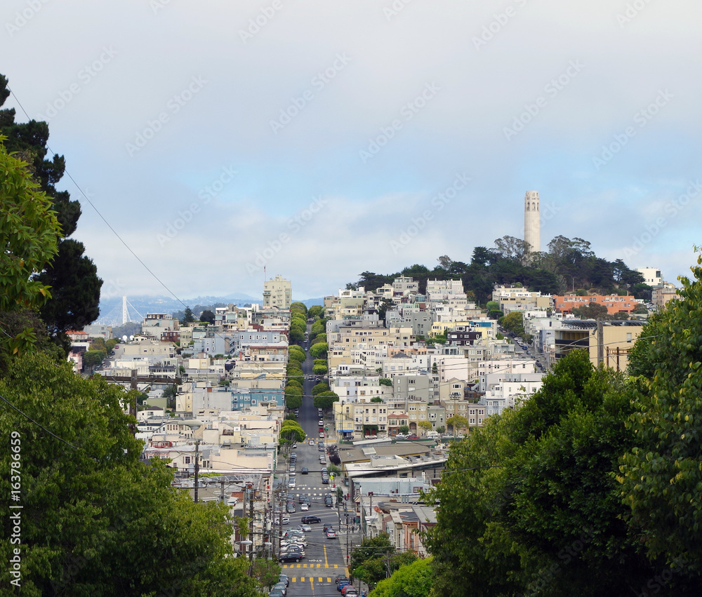 San Francisco - Lombard Street - Telegraph Hill - Coit Tower