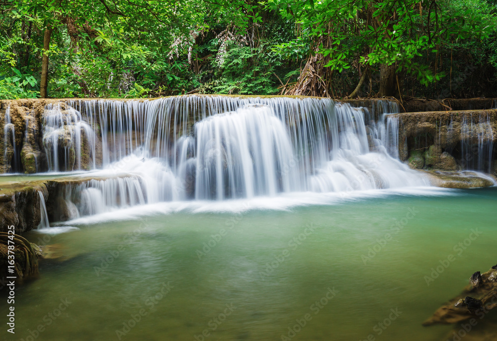Huay Mae Kamin waterfall in Khuean Srinagarindra National Park, Kanchanaburi, Thailand Huay Mae Kamin waterfall in Khuean Srinagarindra National Park, Kanchanaburi, Thailand