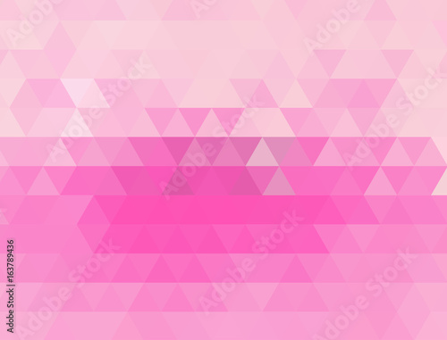 Light Pink polygonal illustration, which consist of triangles. Triangular design for your business.