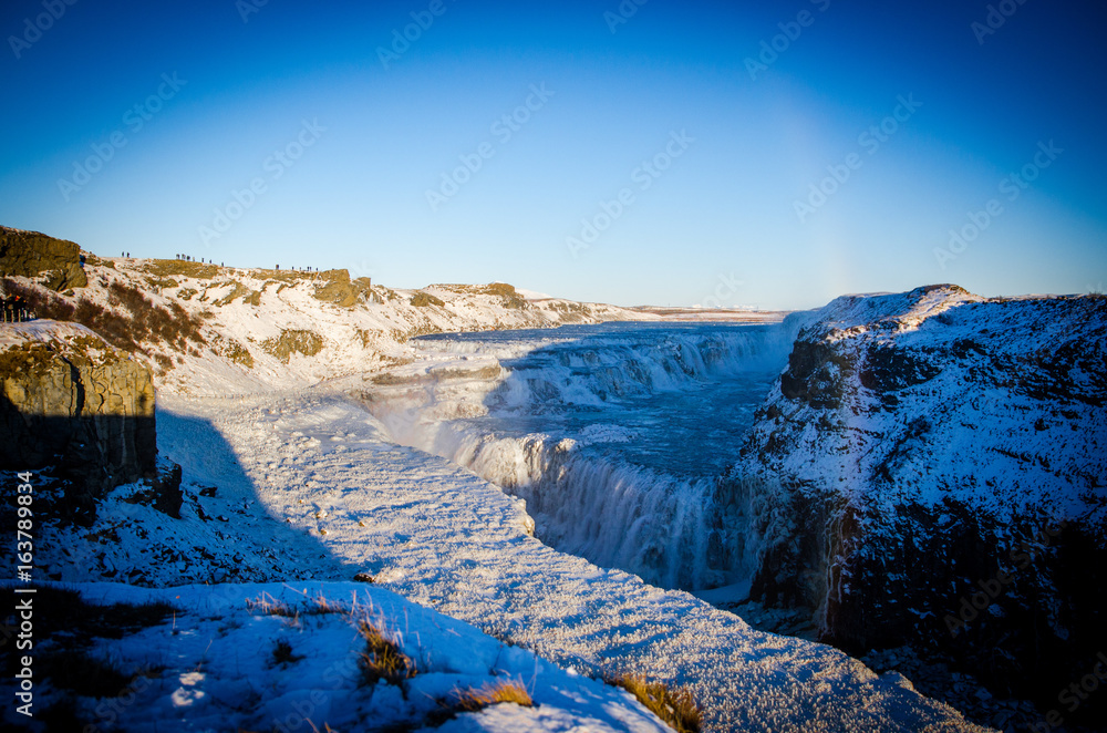 Gullfoss at ice