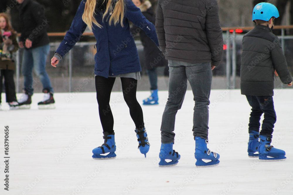 Children and young people Ice skating in Aarhus, Denmark Children and young people Ice skating in Aarhus, Denmark
