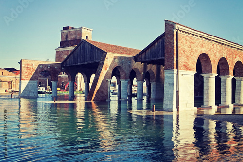 Venice, Arsenal, Large Dock (Darsena Grande)  built in 1104 photo