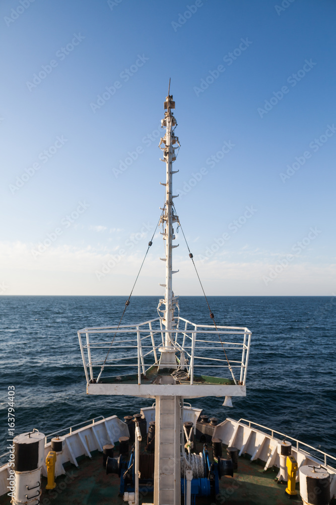 Antennas on passenger ship