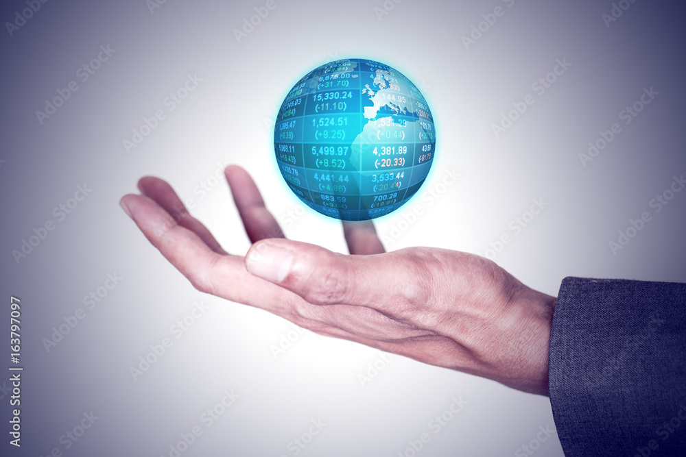 Global business and technology concept Global business and technology concept