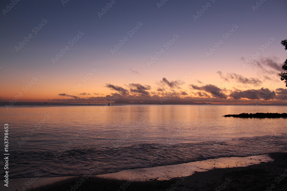Coucher coleil Huahine - Huahine sunset - french polynesia