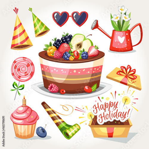 holiday birthday objects gifts surprise party