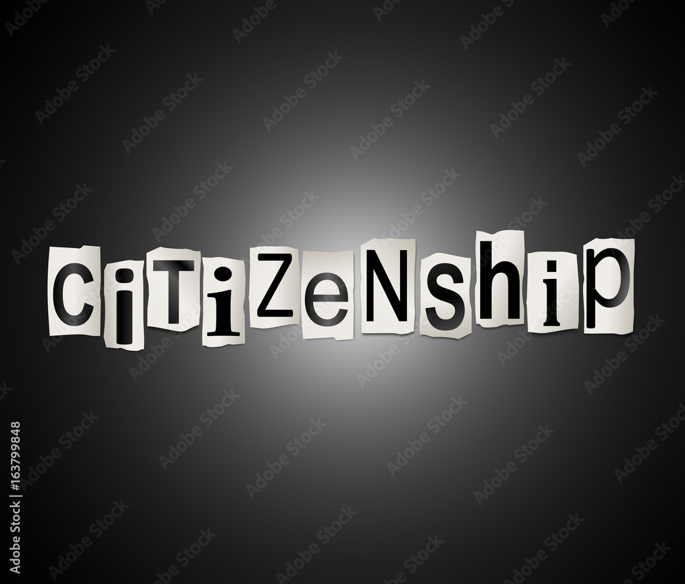 Citizenship Word Concept Stock Illustration Adobe Stock