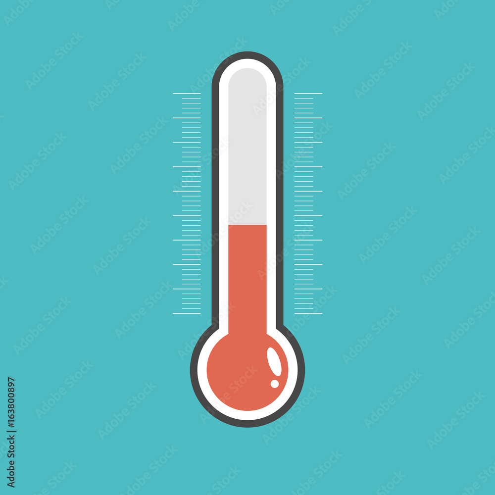 Thermometer icon. Thermometer icon.