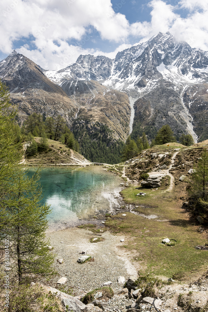 Bergsee Lac Bleu Val D'Herens Schweiz Bergsee Lac Bleu Val D'Herens Schweiz