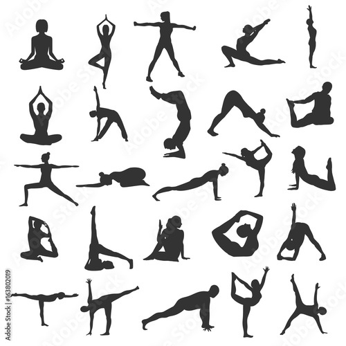 Yoga silhouette