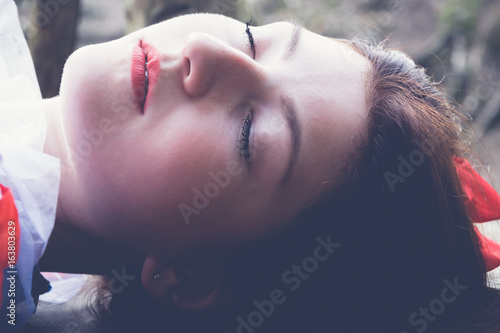 Sleeping woman