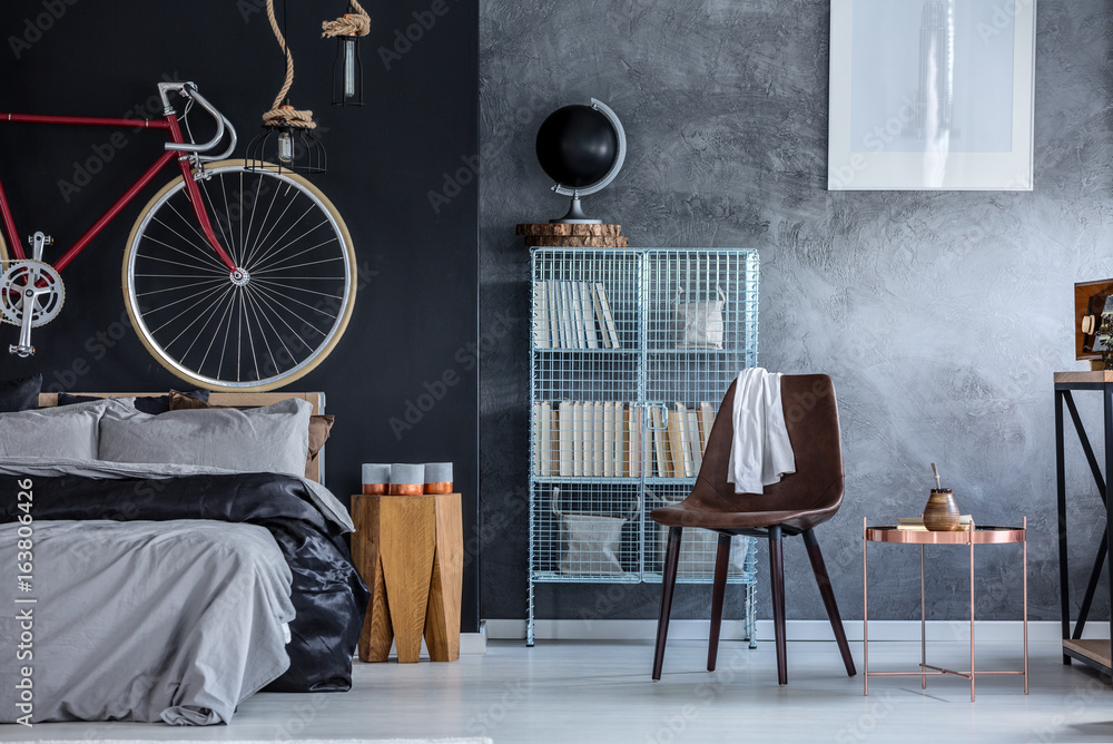 Black and grey walls Stock Photo | Adobe Stock