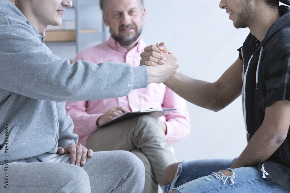 Obraz premium Mediations between two teenagers