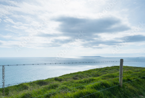 Fence by the Cliffs of Jurassic Coast