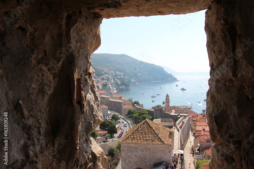 Vue depuis les remparts de Dubrovnik