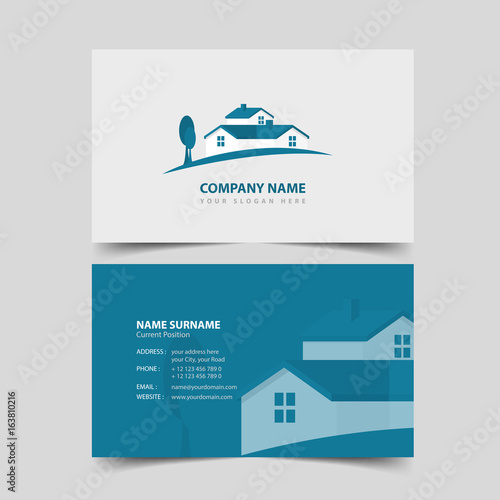 Realtor Business card design template.