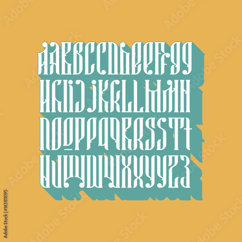 balalaika font set