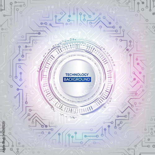 Abstract technology circuit background. Hi-tech digital computer concept. Futuristic vector illustration. esp 10
