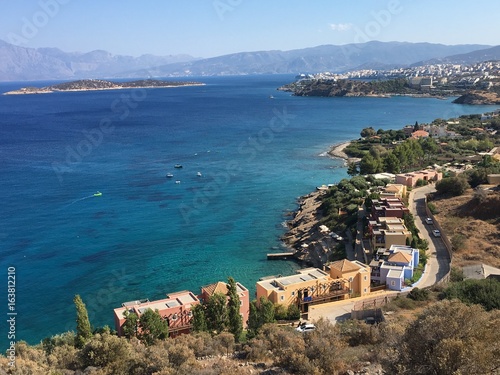 Vue de la baie d'Agios Nikolaos en Crète