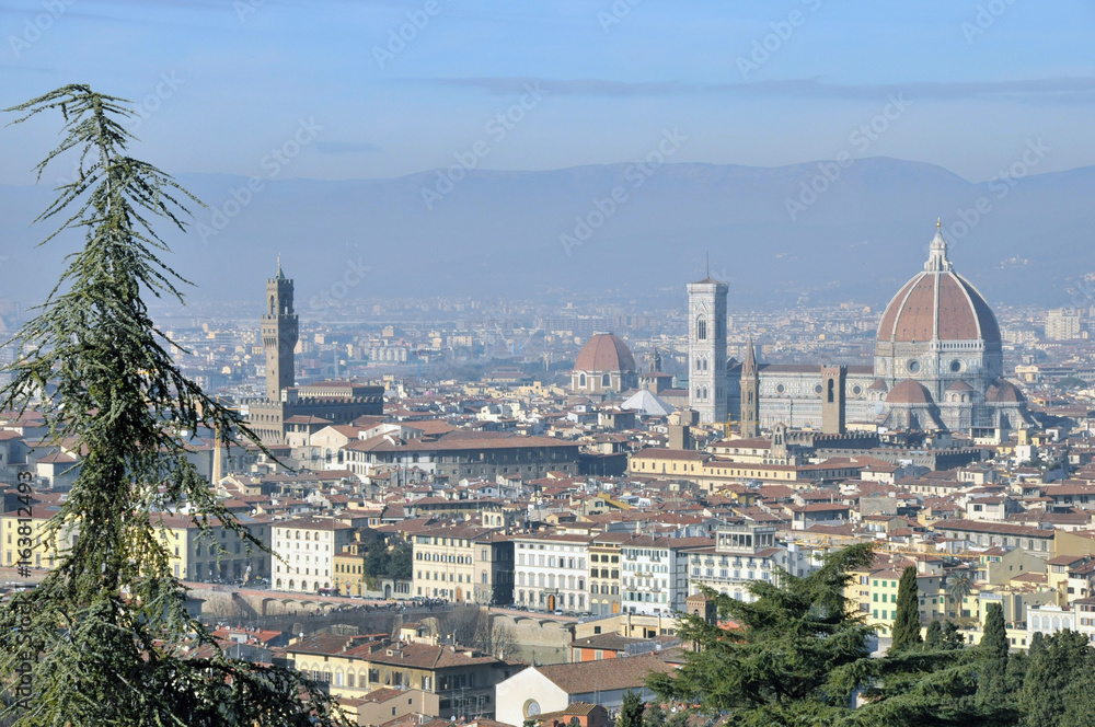 Vue aérienne de Florence en Italie