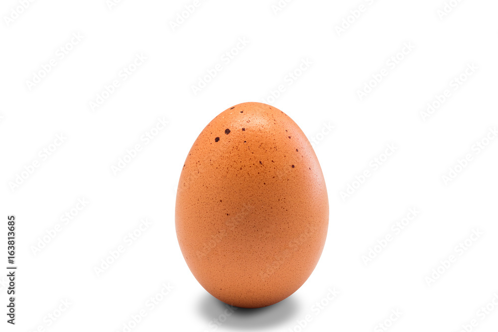 Hen egg isolated on white background with path Hen egg isolated on white background with path