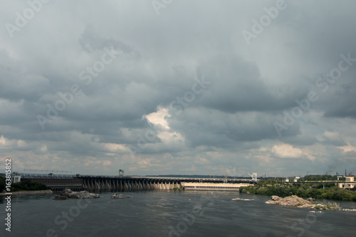 Wallpaper Mural Hydro power station in the Zaporozhye Torontodigital.ca