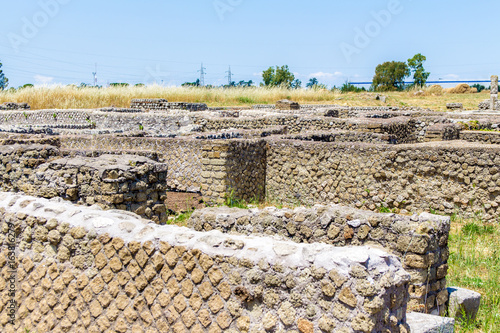 Tableau sur toile View of the archaeological site of Lucus Feroniae, near Rome, Italy