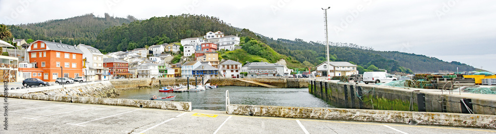 Porto Barqueira, concello de Cerdido, A Coruña, La Coruña, Galicia, España