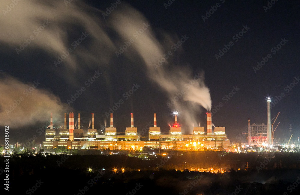 Fototapeta premium Mae Moh coal power plant in Lampang, Thailand.