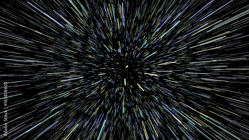 Obraz premium Hiperprzestrzeń gwiazd