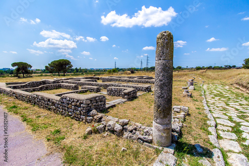 Photos View of the archaeological site of Lucus Feroniae, near Rome, Italy