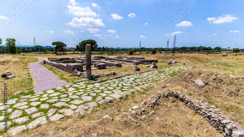 Photos View of the archaeological site of Lucus Feroniae, near Rome, Italy