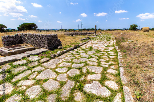 Tableau sur toile View of the archaeological site of Lucus Feroniae, near Rome, Italy